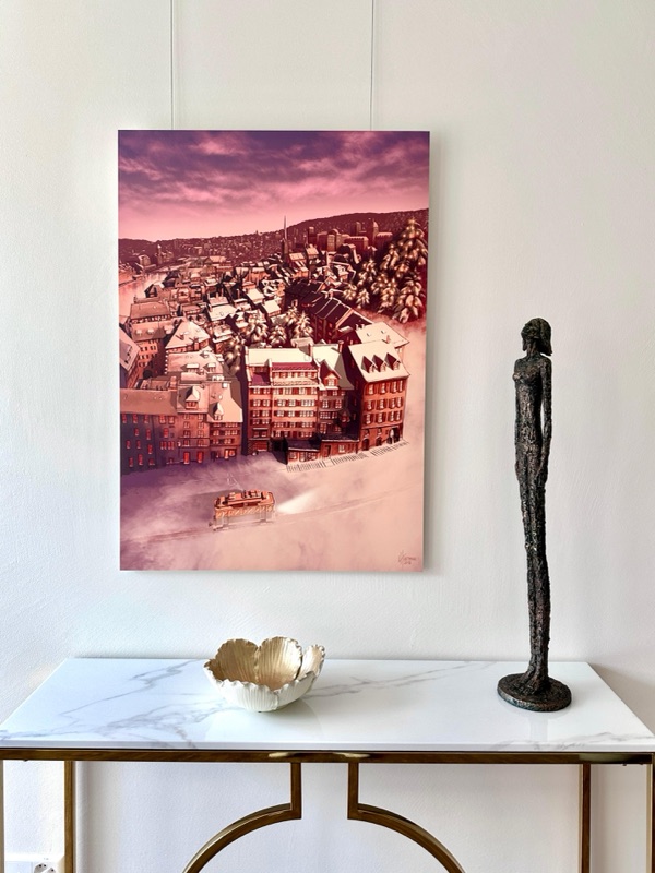 Kunstwerk im Galerie-Raum