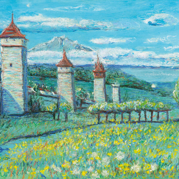 Museggmur im Summer mit Pilatus
